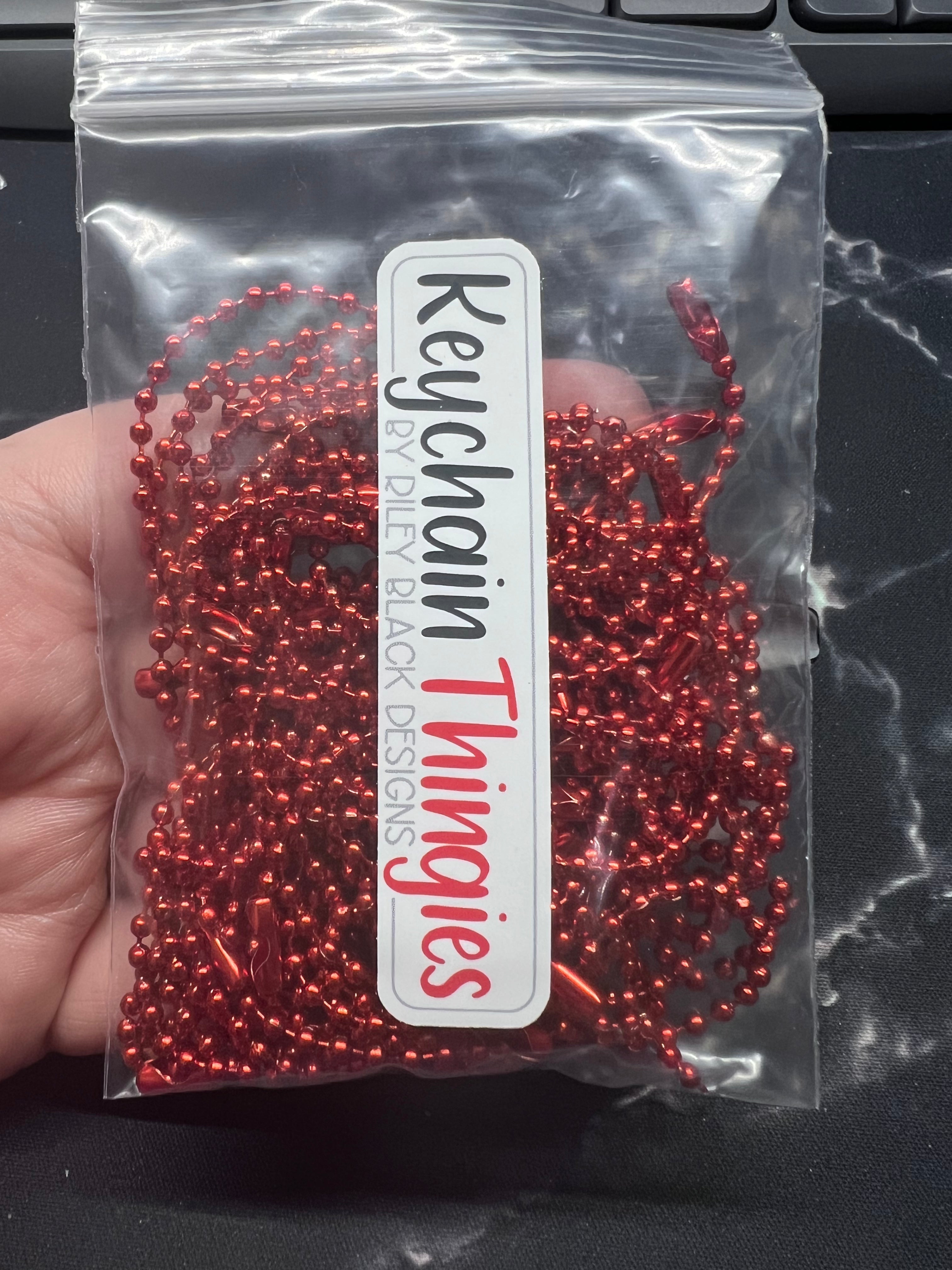 50 Ball & Chain Keychain Thingies - Keychain Clips